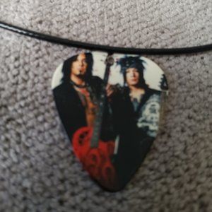 NIKKI SIXX - DJ ASHBA GUITAR PICK NECKLACE